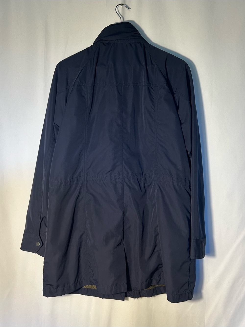 Orvis Coat Size L Pack and Go Navy Women's Trench Packable Rain Outdoor Gorpcore - Picture 4 of 12